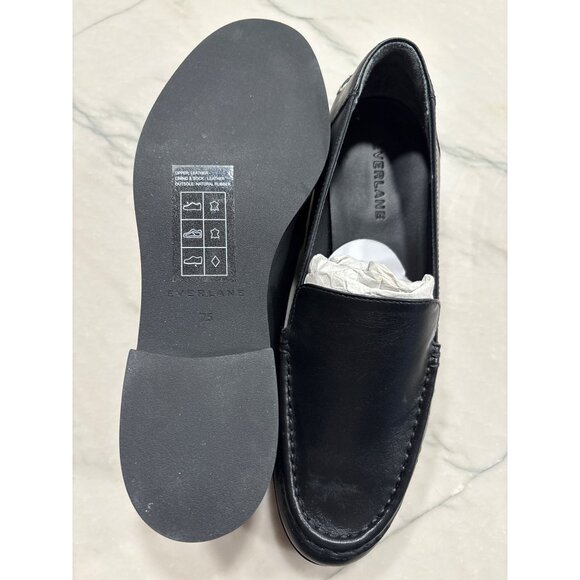 Everlane Black Leather Loafers 7.5 - Picture 11 of 13